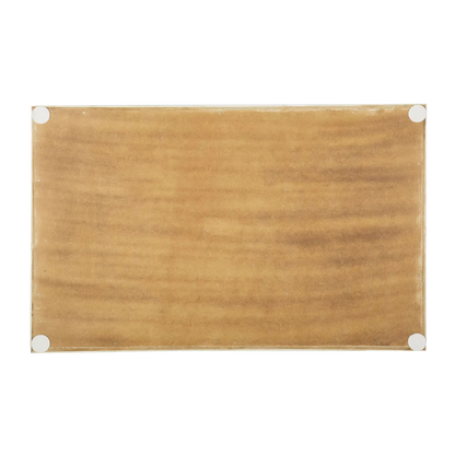 Decorative Trays Plain White Pattern Bone Inlay Collection in 2 Sizes