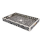 Decorative Trays Alhambra Negra Pattern Bone & Resin Inlay Collection in 2 Sizes