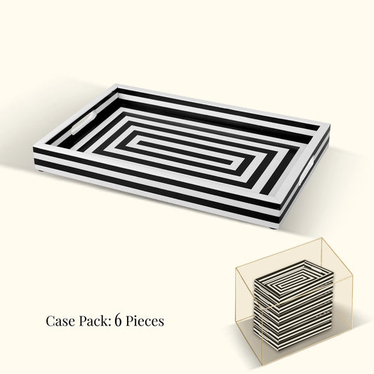 Decorative Trays Concentrics 11x17, Pack of 6