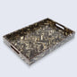 Decorative Trays Discovery Fantazia Pattern Resin Inlay Collection in 2 Sizes