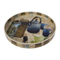 Decorative Trays Voyage Assam Pattern Resin Inlay Collection in 12x12