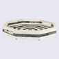 Decorative Tray Athens Dionysis Pattern Bone Inlay Collection in 12x12 inches