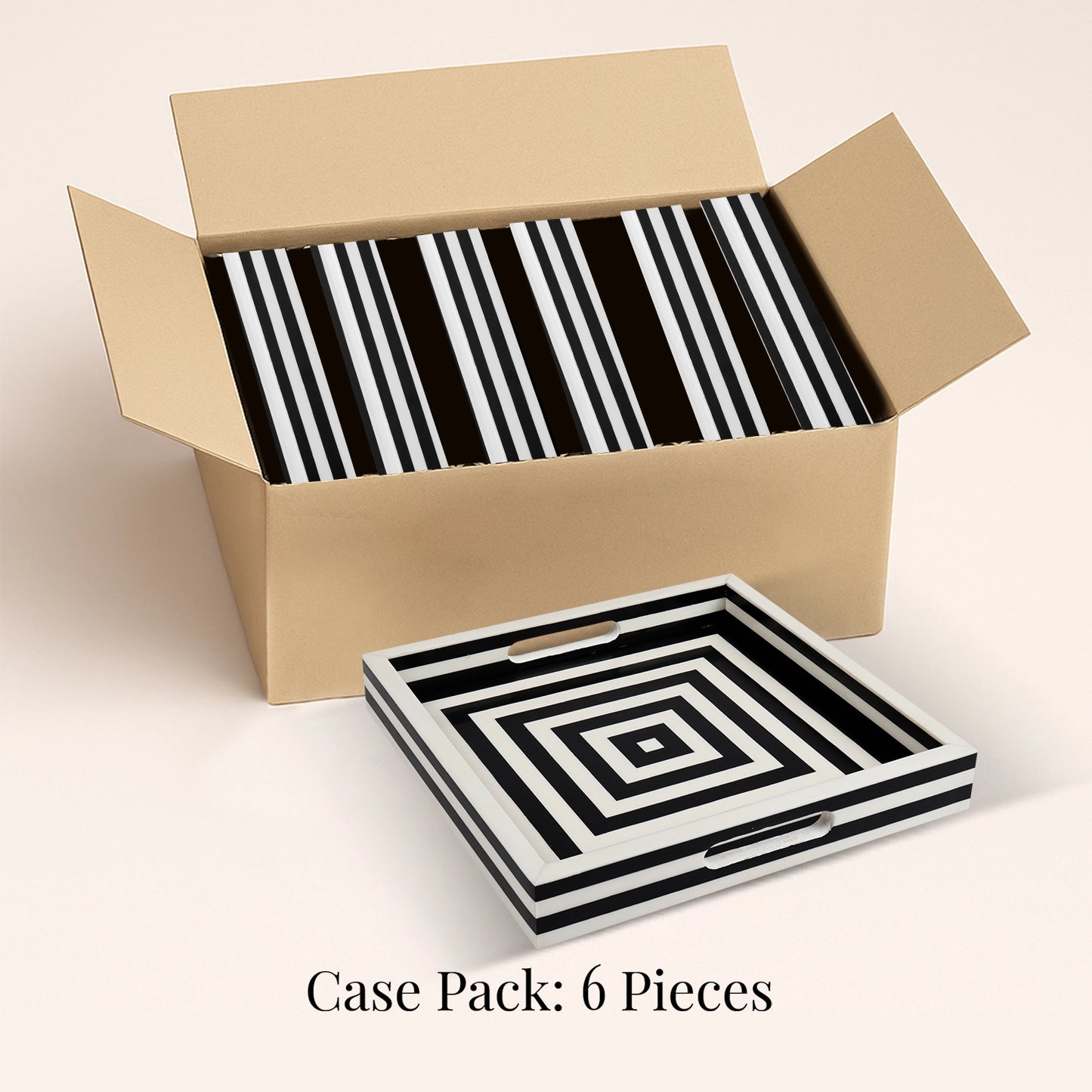 Decorative Trays Concentrics 12x12, Pack of 6
