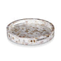 Decorative Trays Discovery Jewel Petit Pattern Mother of Pearl & Resin Inlay Collection in 2 Sizes