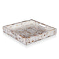 Decorative Trays Discovery Jewel Grande Pattern Mother of Pearl & Resin Inlay Collection in 2 Sizes