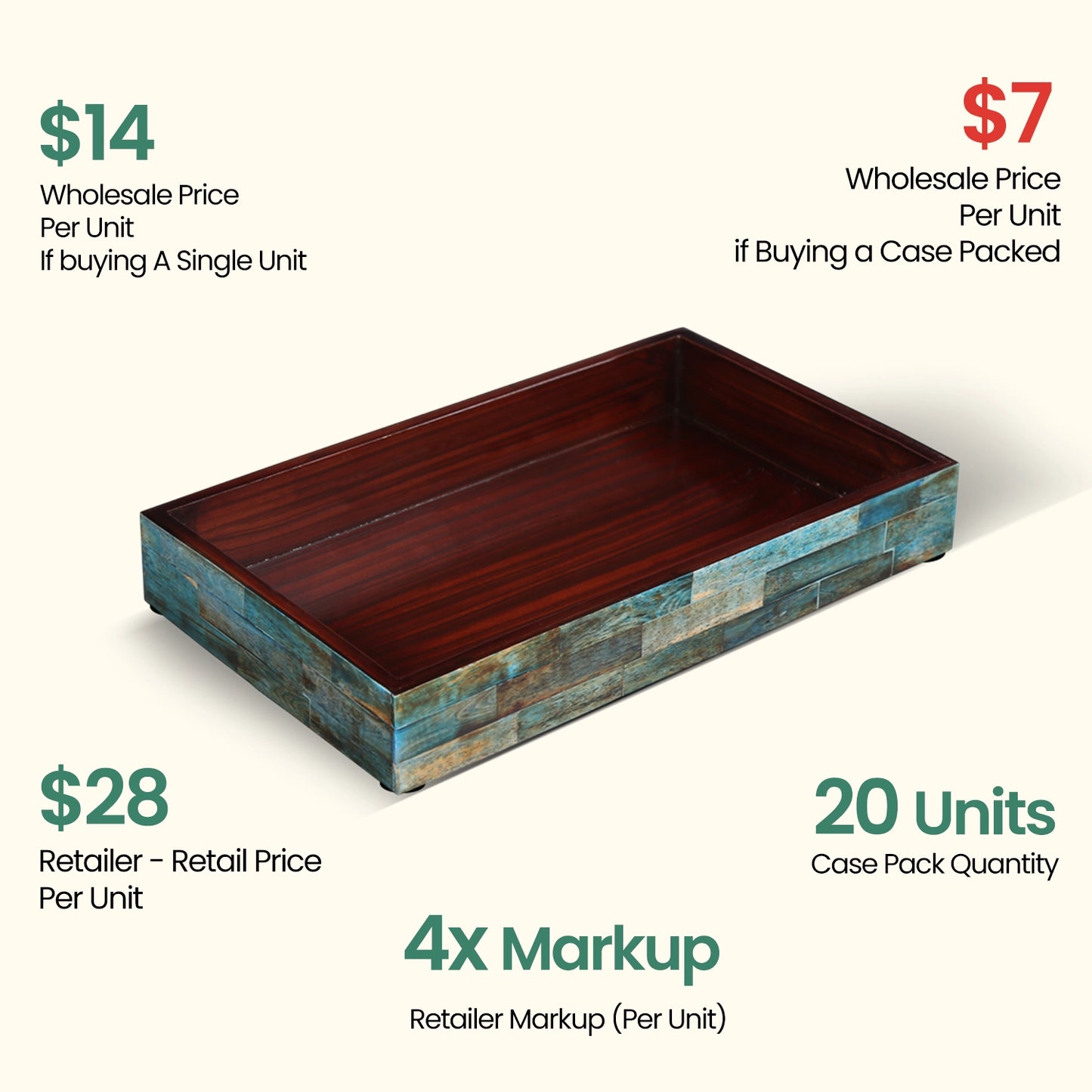 Decorative Trays, Pack of 20