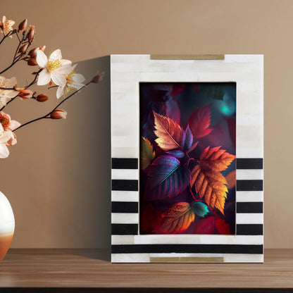 Picture Frames West Coast Naples Pattern Bone & Resin Inlay Collection in 2 Sizes