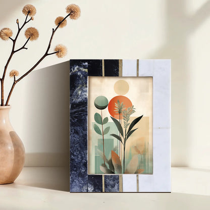 Picture Frames West Coast Ventura Pattern Bone & Resin Inlay Collection in 2 Sizes