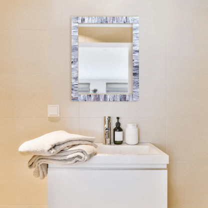 Classic Grey Mirror Bone Inlay Collection - 11 x 14 inches